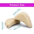 thumbnail image 2 of MSHUN Soft Sponge Adjustable Shoe Filler, 4 Pieces Toe Filler Inserts Unisex Breathable Soft Big Toe Plug Forefoot Pad Shoe Filler for High Heel Foot Pain Relief for Women Girls (Black/Apricot), 2 of 7