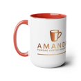 Amanda Pandas Coffee House LLC V2 Coffee Mugs, 15oz