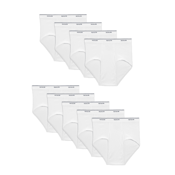 Fruit Of The Loom Mens Dual Defense Classic Briefs 9 Pack, M, White ...
