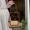 thumbnail image 4 of Bolso Hobo Ganchillo Retro Paja Hugtrwg con Bandolera para Mujer Diario verano, 4 of 9