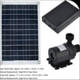 thumbnail image 3 of 50W 800l/h Solar Water Pump Low Noise Waterfall Fountain Pond Pump Kit Tool, 3 of 9