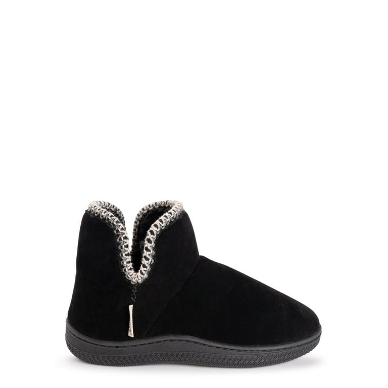 MUK LUKS Women s Faux Suede Slipper Booties Walmart