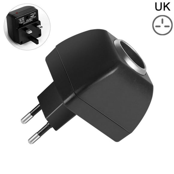 Big sale! Cigarette Lighter Socket 220V Mains Plug to 12V Car Charger Power Adapter 6WX Q0R9