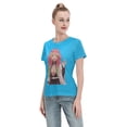 thumbnail image 4 of T-Shirt Basique à Manches Courtes pour Femmes Demon Slayer Blade Temple Ganlu Mili, 4 of 6