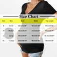 thumbnail image 2 of Fnooota Maternity Cotton T-Shirts, V Neck Casual Short Sleeve Slim Fit Summer Tops Black Size M, 2 of 6