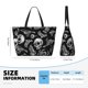 thumbnail image 4 of Fotbe Skull bird bat spider Bolsa de Viaje para Playa - Resistente al Agua, Bolsa Tote de Gran Capacidad y Ligera con 7 Bolsillos para Mujeres y Hombres, 4 of 7