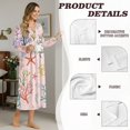 thumbnail image 5 of SEANATIVE Long Sleeve Nightgown for Women Cozy Full Length Bedroom Pajama Dress, Soft Sleepshirt Button Front Sleepshirt Nightshirts, XL, Starfish Sea Shell Coral Pink, 5 of 7