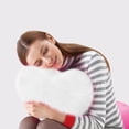 thumbnail image 6 of Heart Shaped Pillow | Faux Fur Decorative Cushion for Bedroom Living Room Sofa | Soft Plush Heart Pillow Gift for Women Girls | 13.77x17.71 Inches, 6 of 6