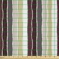 thumbnail image 2 of Ambesonne Beige Tan Fabric by the Yard Microfiber, Stripes of Pastel Colors, 2 Yards, Maroon Pale Camel, 2 of 2
