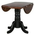 thumbnail image 5 of Round Extendable Dining Set - 42" Solid Wood Table & 2 Chairs, 5 of 7