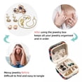 thumbnail image 4 of Owl Travel Portable Square Necklace Holder with Earring Holder, Display Case - Travel Organizer for Rings, Earrings, Necklaces, Bracelets - Suitable for Girls and Women, 4 of 6
