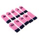 thumbnail image 1 of Juego de de hierro de golf para tejer a rayas de 10 piezas, cubierta para la cabeza del palo de golf, que se adapta a la mayoría de las plancha Rosa roja Macarena Cubiertas de cabeza de golf, 1 of 7