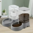 thumbnail image 2 of Alimentador automático para mascotas de 3,8 L, dispensador de comida para perros y gatos grandes, fuente de agua, tazón de bebida,gray-Feeder, 2 of 7