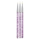 thumbnail image 3 of 3 Piezas Pinceles Profesionales para Delineador de Uñas Herramientas de Rayas de Pintura para Trazos Cortos, Detalles, , Líneas Púrpura, 3 of 8