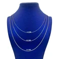thumbnail image 3 of 14K White Gold Round Box Chain Necklace, 16"- 24" Inch, 1.5mm - 2.5mm Wide, 3 of 5
