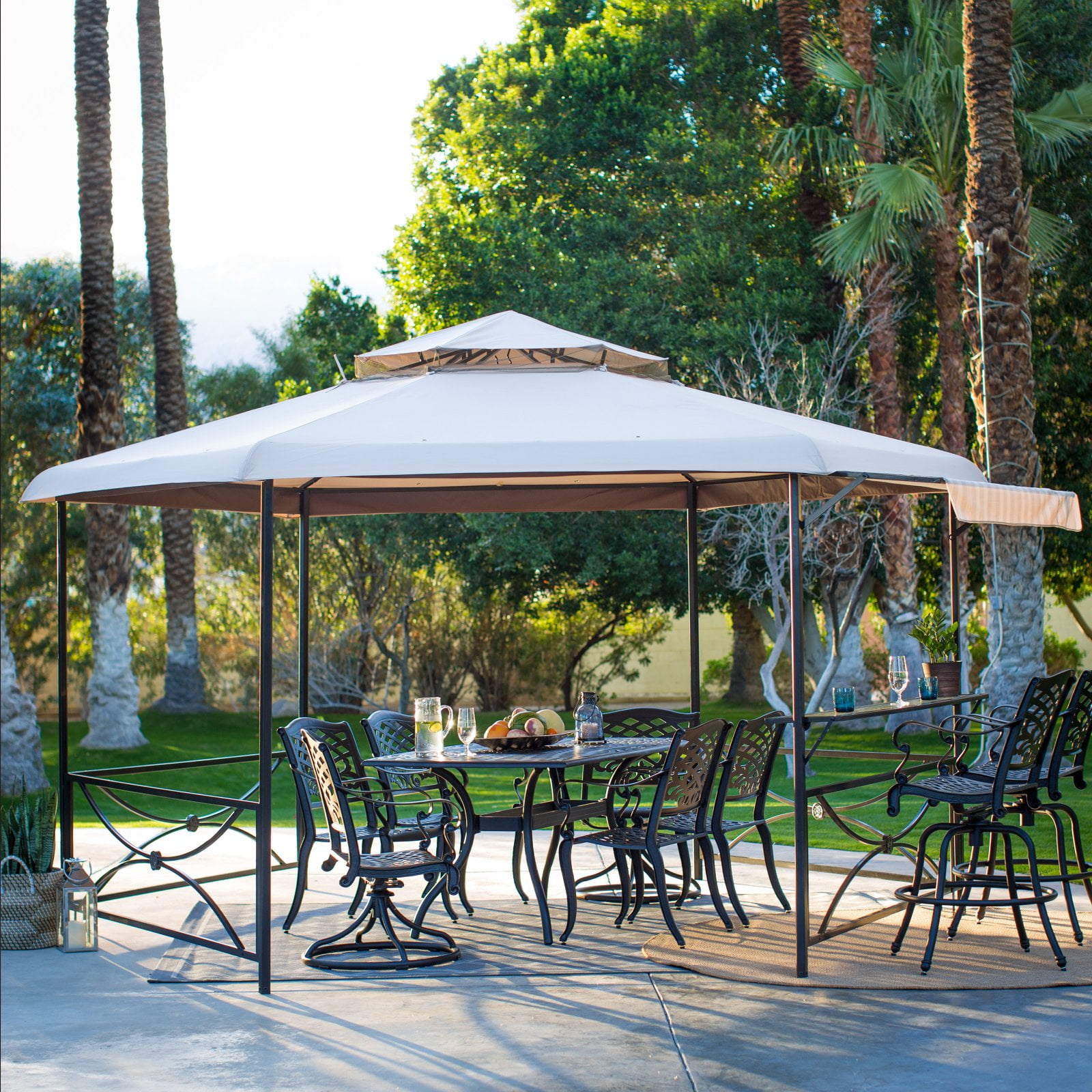 Belham Living Crawford 13 x 11 ft. Hexagon Gazebo Canopy by