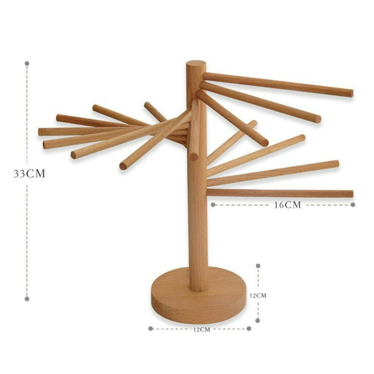 3D file Wooden Collapsible Pasta & Spaghetti Drying Rack 🪵・3D printer  design to download・Cults