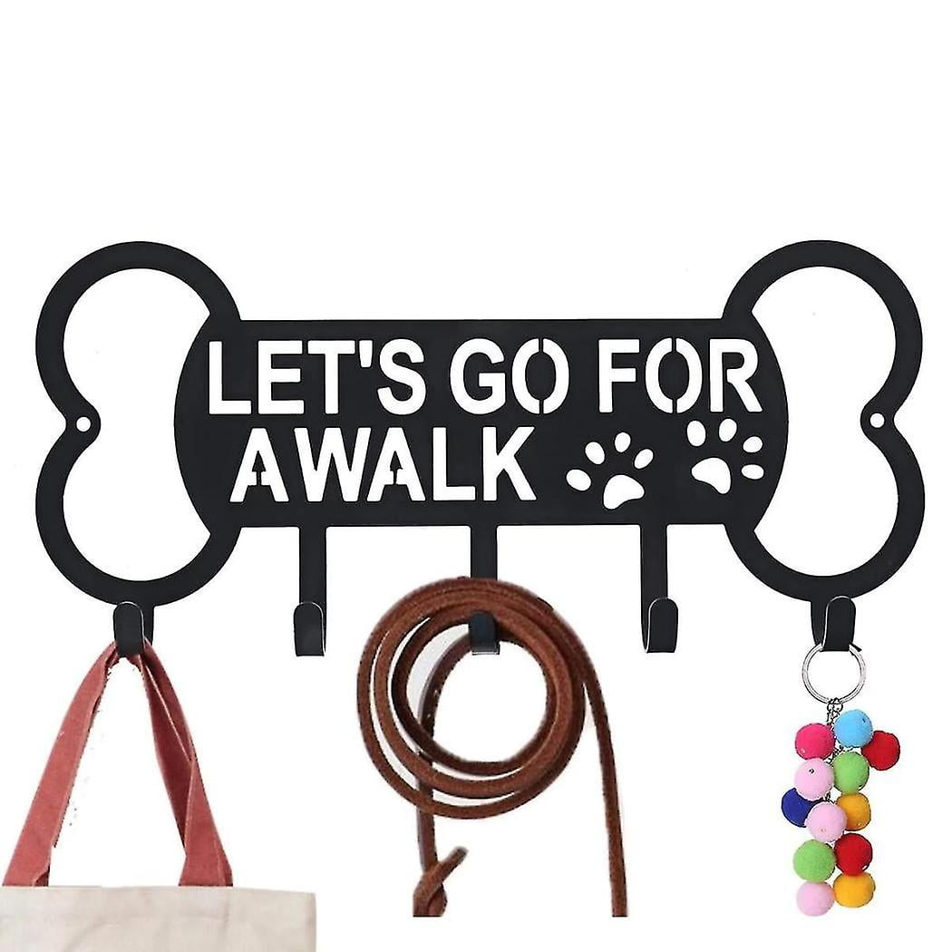 Metal Pet Dog Leash Hanger Hook Dog Leash Wall Rack Holder With Free Nail Hang On Leather Nylon Lea Walmart