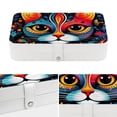 thumbnail image 4 of Cat PU Leather Jewelry Organizer with Removable Compartment, Portable Decorative Box, Storage Box, and Earring Organizer, 4 of 6