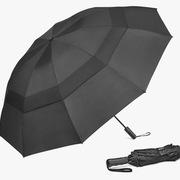 42 Inch Large Umbrella Compact Reverse Travel Umbrella