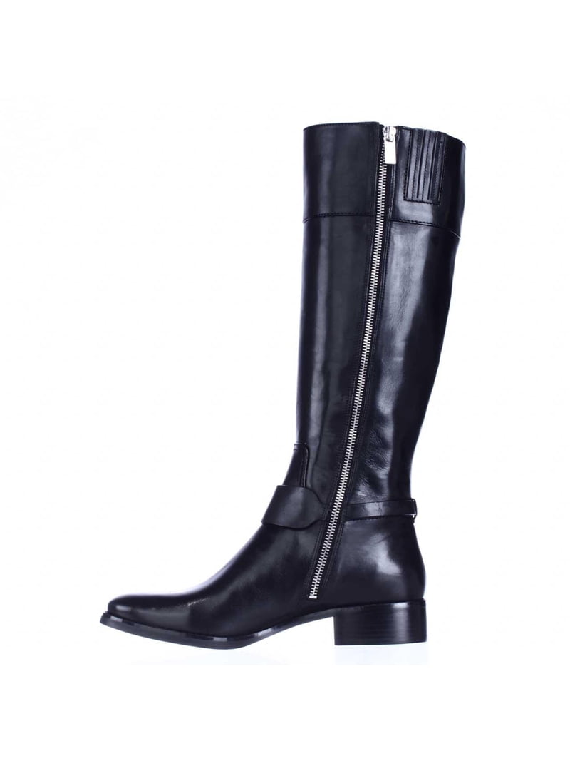 Michael Kors Black Patent Fulton MK Harness Boot 
Size 8 Michael Kors MK Shiny Black Fulton Harness Rain Biker Boots  main image 4