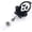 Halloween Spooky, variant on Funny Cowboy Cat Badge Reel Retractable for Nurse Nursing Student RN MA CNA LPN Medical Worker & Teacher, Cute Vet Tech Gifts, Western Cat Badge Holder with Alligator Clip & 24” Durable Nylon Cord