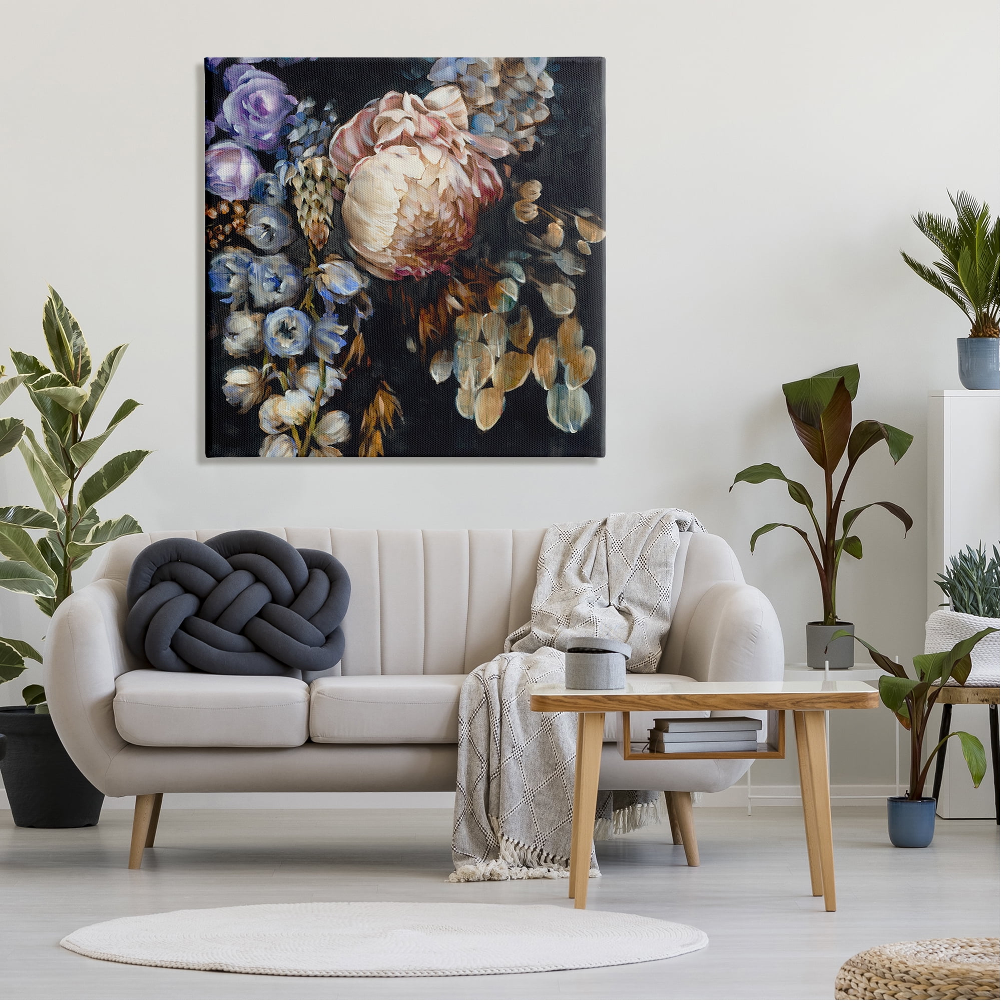 Stupell Industries Traditional Floral Arrangement Botanical & Floral Painting Gallery Wrapped Canvas Print Wall Art