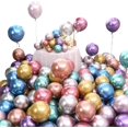 thumbnail image 5 of Globos Multicolores, Globos Metálicos, 100 Piezas, 10 Pulgadas, Globos Multicolor de Látex para Cumpleaños, Bodas, Compromisos, Festivales, Fiestas, Decoraciones, Rosa G, 5 of 5