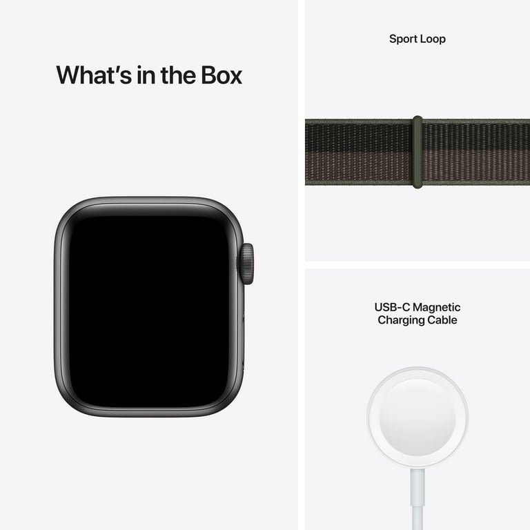 Apple watch series 4 gps space sales gray aluminum case with black sport loop