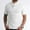 White-19, variant on Ultrave Mens Fashion Casual Shirt Casual Crew Neck Short Sleeve Summer Tee Men's Shirt,Beige,L