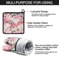 thumbnail image 7 of Pioneer Flower Kitchen Oven Mitt and Pot Holder Sets 4 Pcs for Baking, Cooking and Grilling, Heat Resistant Up To 392 °F, 7 of 7