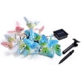 thumbnail image 1 of Guirnalda de luces LED solares multicolor con mariposas, impermeable, iluminación exterior, para jardín, patio o césped, iluminación decorativa para fiestas [Clase energética A+], 1 of 5