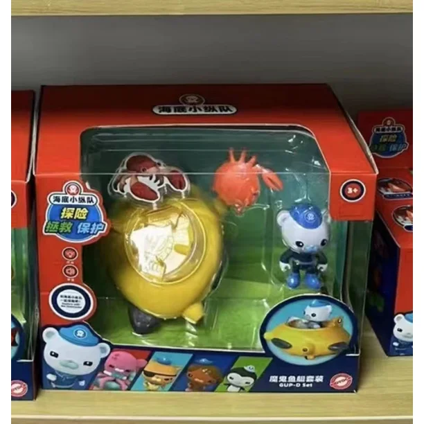 Figuras de acción originales de Octonauts Explore Rescue Protect, juguetes de anime para niños, juegos de juguetes para niñas Kawaii, regalo, figuras de acción de pingüino Peso