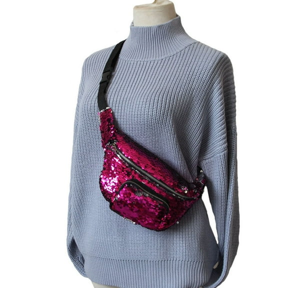 NICEXMAS Belt Bag for Women Fanny Pack Polyester 1Pcs for Leisure Activities and Daily Use