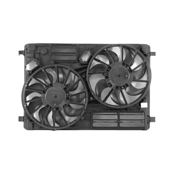 Dual Radiator and Condenser Fan Assembly - Cooling Direct Fit/For EJ7Z8C607C 13-18 Ford Escape 1.5L Turbo, 17-18 2.0L Turbo Without Tow Package, 15-17 Lincoln MKC - Standard-Cooling