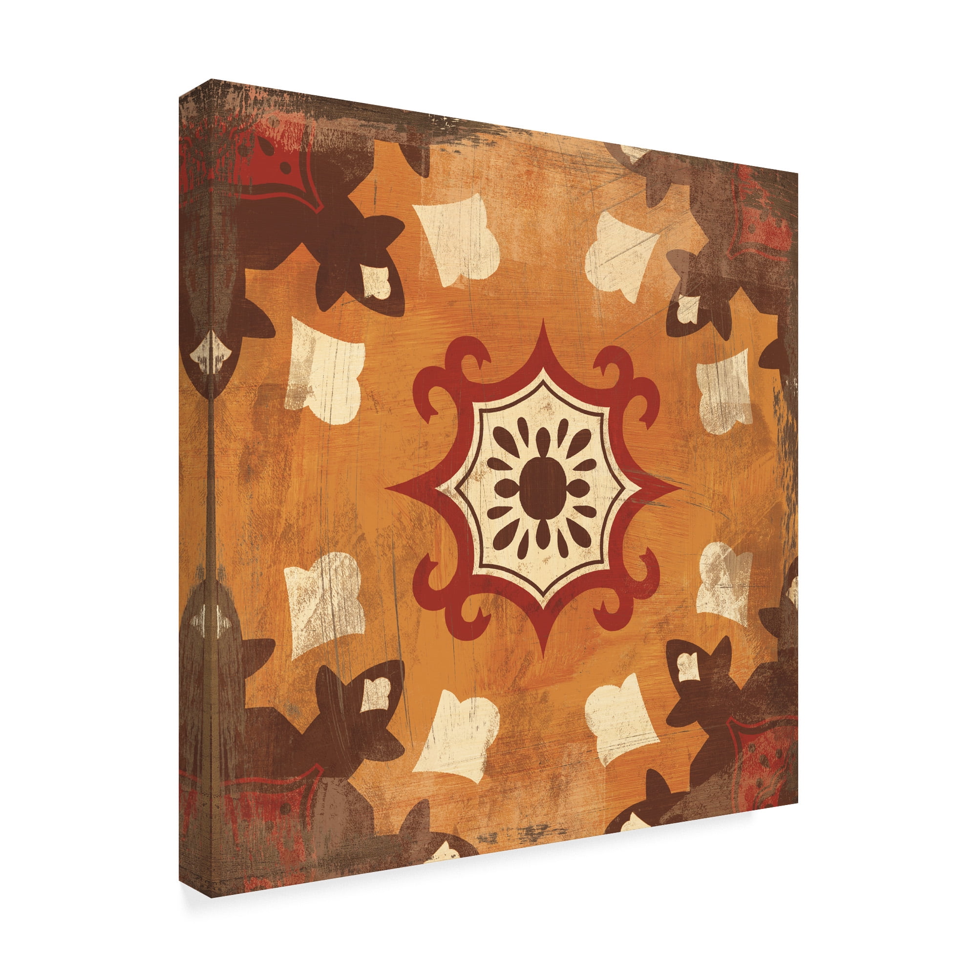 Trademark Fine Art 'Moroccan Tiles Spice III' Canvas Art by Cleonique Hilsaca
