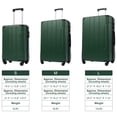 thumbnail image 4 of Hommoo Long Travel Large Suitcase, Rolling Luggage with TSA Lock, 28" Green, 4 of 8