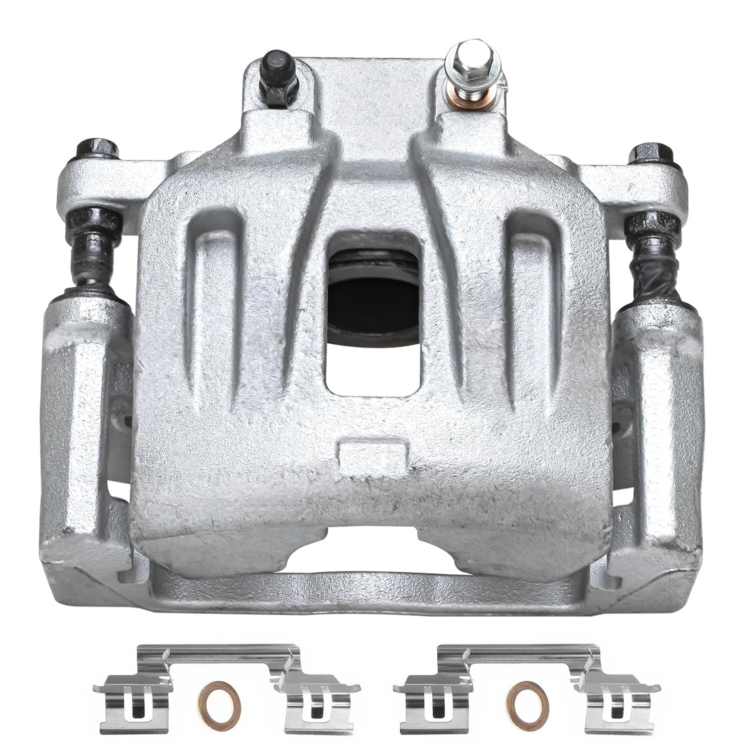 Detroit Axle - 2pc Front Brake Calipers for Dodge Challenger Charger Magnum Chrysler 300 Disc Brake Calipers with Brackets Replacement Brake Calipers Assembly