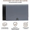 thumbnail image 4 of Folding folder, A4 size, 2-pack, grey, black/grey, 4 of 5