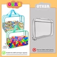 thumbnail image 4 of Bolsas de almacenamiento de juguetes YOPCDJ grandes, 8 paquetes de 8 colores con cremallera, 4 of 7