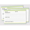 thumbnail image 2 of Inkdotpot Recipe Card 6x4 inch Single-Sided Recipe Design Cards White Chevron Recipe Cards Wedding-Bridal Shower-Baby Shower- Pack of 50, 2 of 6