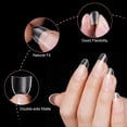 thumbnail image 5 of Dsseng 900pcs Full Cover French Nail Tips  Soft Gel Nail Tips  3 Styles Acrylic Fake Nails, 5 of 5