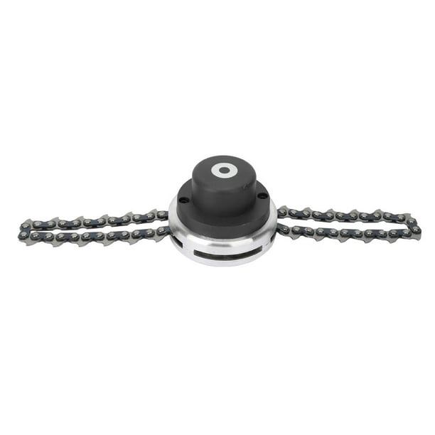 Cabezal de corte para cortacésped, cadena de bobina, desbrozadora, accesorio para máquina cortadora de césped de jardín (negro)