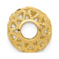 thumbnail image 4 of Finest Gold 14K Yellow Gold Diamond-Cut Gold Ball Chain Slide, 4 of 4