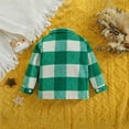 thumbnail image 3 of breaise Baby Christmas Flannel Shirt Girls Boys Long Sleeve Plaid Shirts Jacket Toddler Plaid Button Down Shirts Kids Coat Outwear, 3 of 9