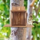 thumbnail image 3 of Comedero para hámster de exterior Comedero para ardillas de madera Caseta para ardillas Caja de alimentación para hámster de jardín Casa para ardillas Comedero para ardillas de exterior, 3 of 6