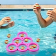 thumbnail image 5 of Pink Swimming Pool Toys and G-a-mes,Floating Pool Throwing G-me Summer Swimming Pool/Beach T-oys Accessories with 12 Colorful Tossing Balls,12PCs, 5 of 8