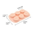 thumbnail image 3 of Yika Clearance Ice Cube Trays Lemon Ice Lattice Household Kitchen 6 Ice Sum Chocolate Easy Demoulding, 3 of 6
