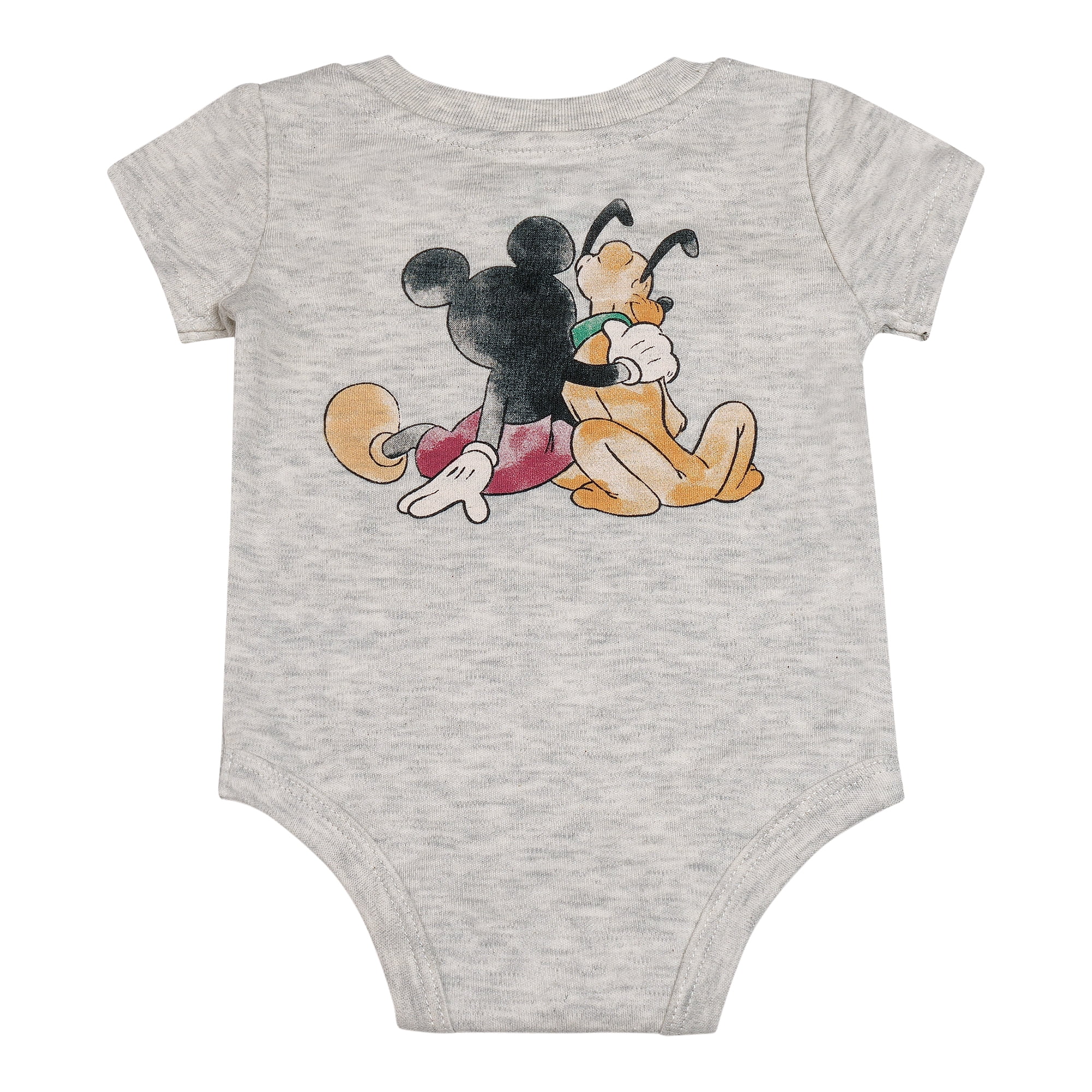 Disney Clothes Baby Boys 3-Piece Outfit Set – Mickey Mouse Bodysuit, Shorts & Socks – Soft Cotton Newborn Infant Gift White/Red 6/9M