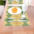 thumbnail image 5 of YFYANG Washable Heat-Resistant Placemats, 70% PVC/30% Polyester, Stylish Geometric Stripes Kitchen Table Mat, 12" x 18" 1 Piece, 5 of 6